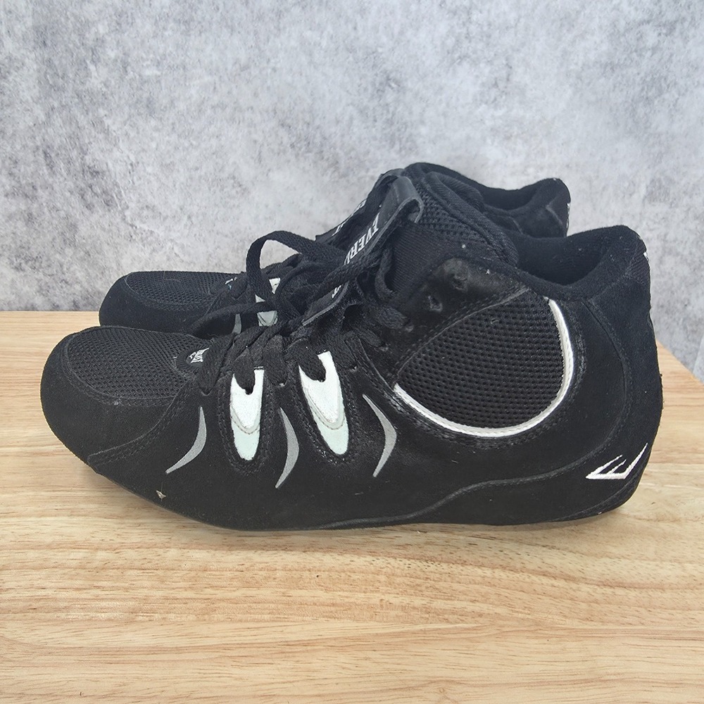 Everlast Wrestling Shoes Mens 8 Black Low Top MMA Boxing Combat Shoes AM461-1 - Picture 5 of 10
